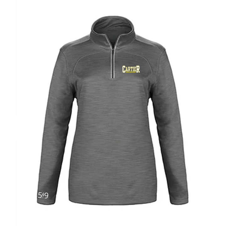 CARTIER EMBROIDERED PREMIUM ATHLETIC 1/4 ZIP (WOMENS)