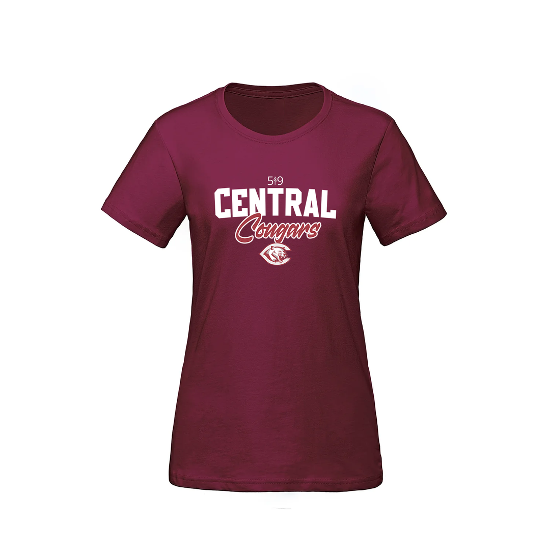 CENTRAL COUGARS TEE (WOMENS)