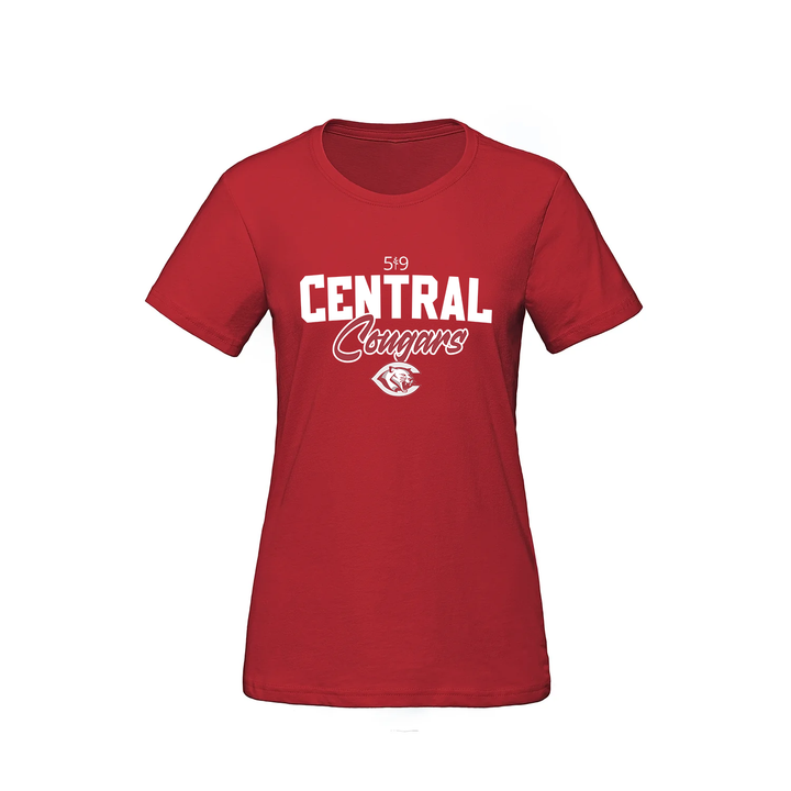 CENTRAL COUGARS TEE (WOMENS)