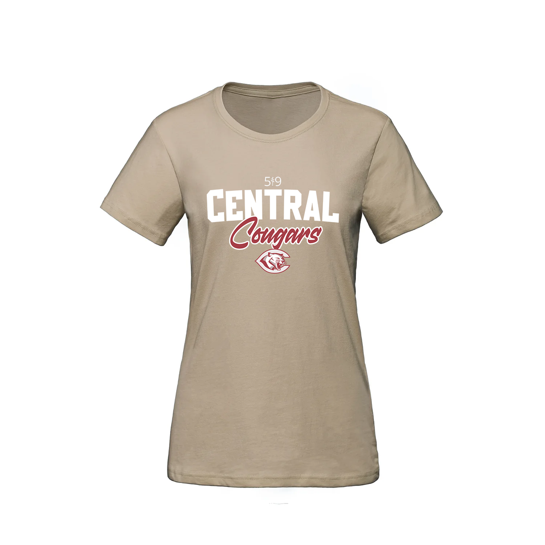 CENTRAL COUGARS TEE (WOMENS)