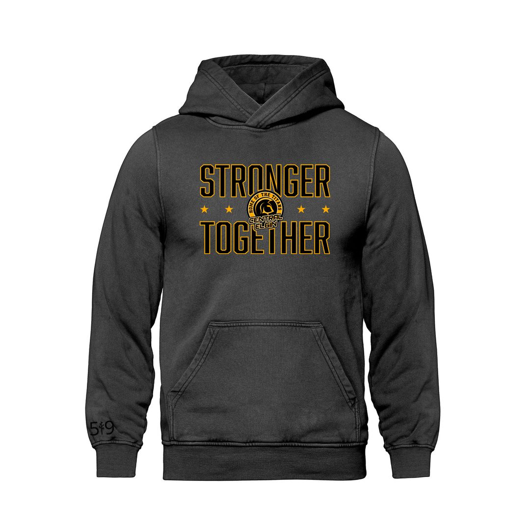 CENTRAL ELGIN STRONGER TOGETHER RETRO HOODIE (UNISEX)