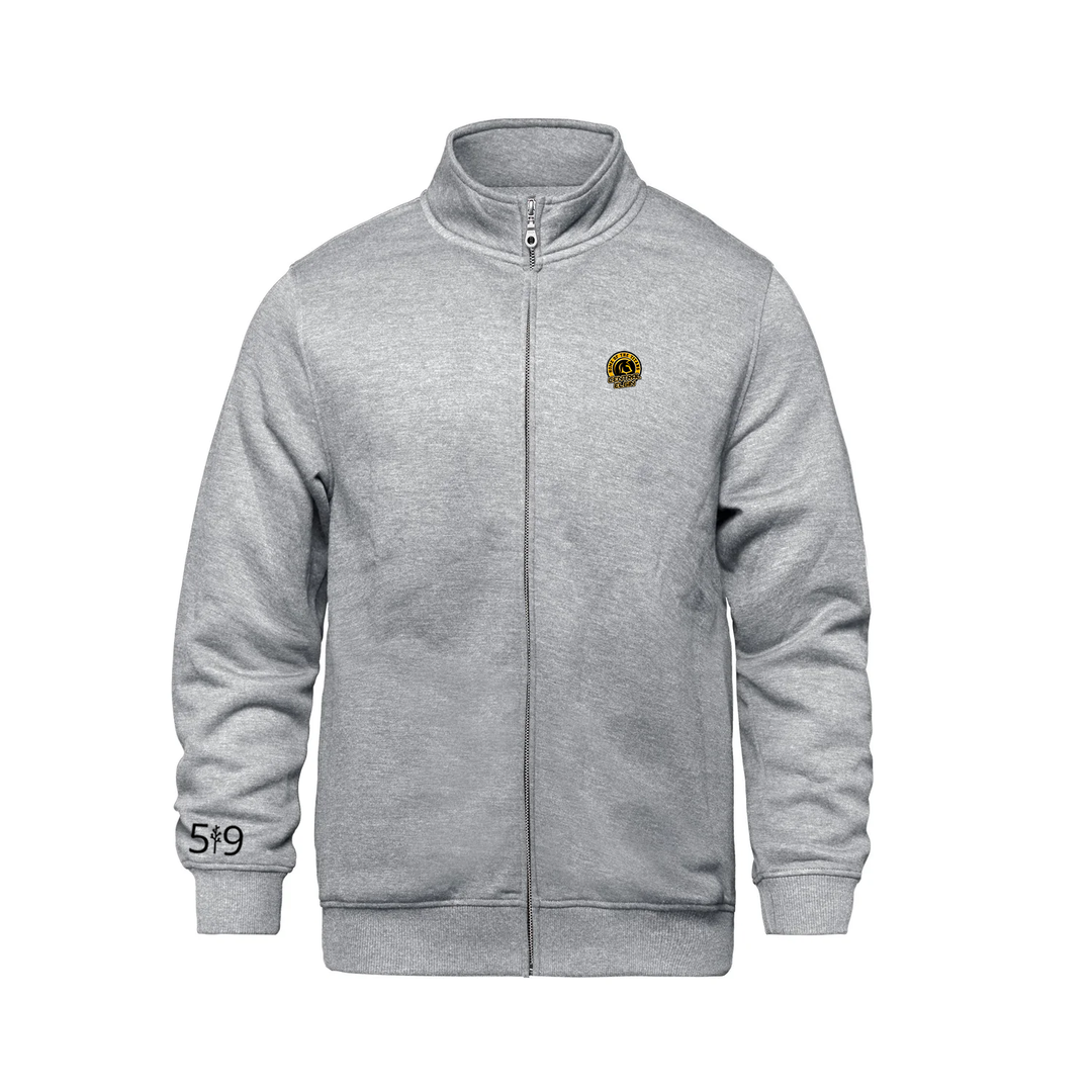 CENTRAL ELGIN EMBROIDERED ZIP-UP SWEATER (UNISEX)