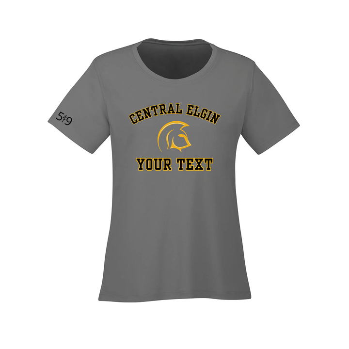 CENTRAL ELGIN CUSTOMIZABLE ATHLETIC TEE (WOMENS)