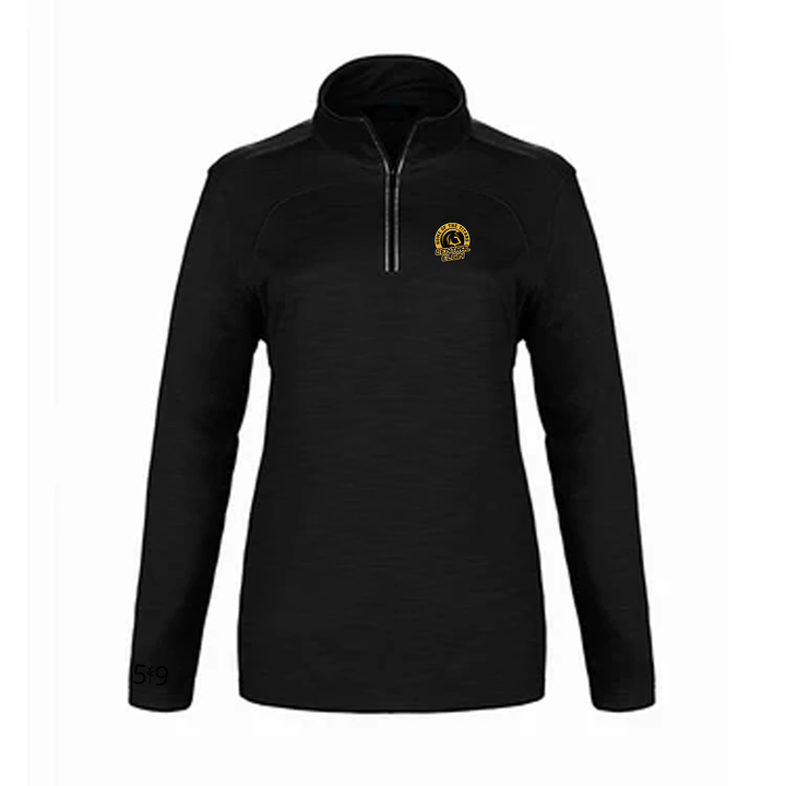 CENTRAL ELGIN EMBROIDERED PREMIUM ATHLETIC 1/4 ZIP (WOMENS)
