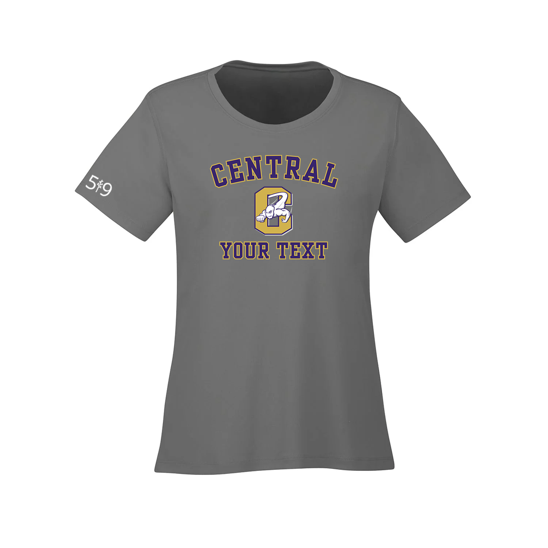 CENTRAL CUSTOMIZABLE ATHLETIC TEE (WOMENS)