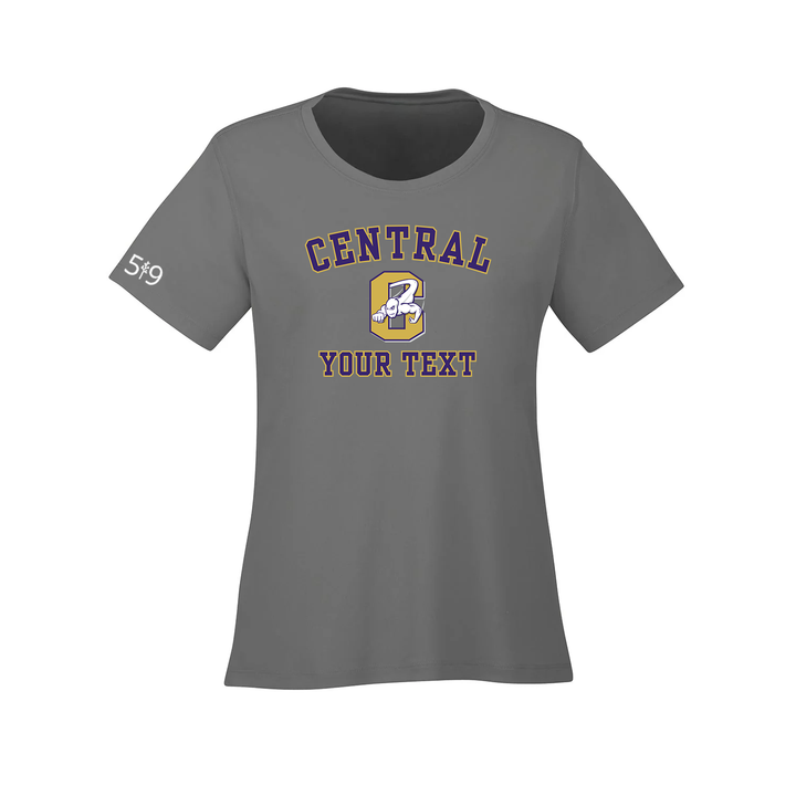 CENTRAL CUSTOMIZABLE ATHLETIC TEE (WOMENS)