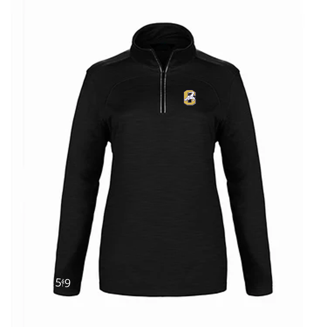 CENTRAL EMBROIDERED PREMIUM ATHLETIC 1/4 ZIP (WOMENS)