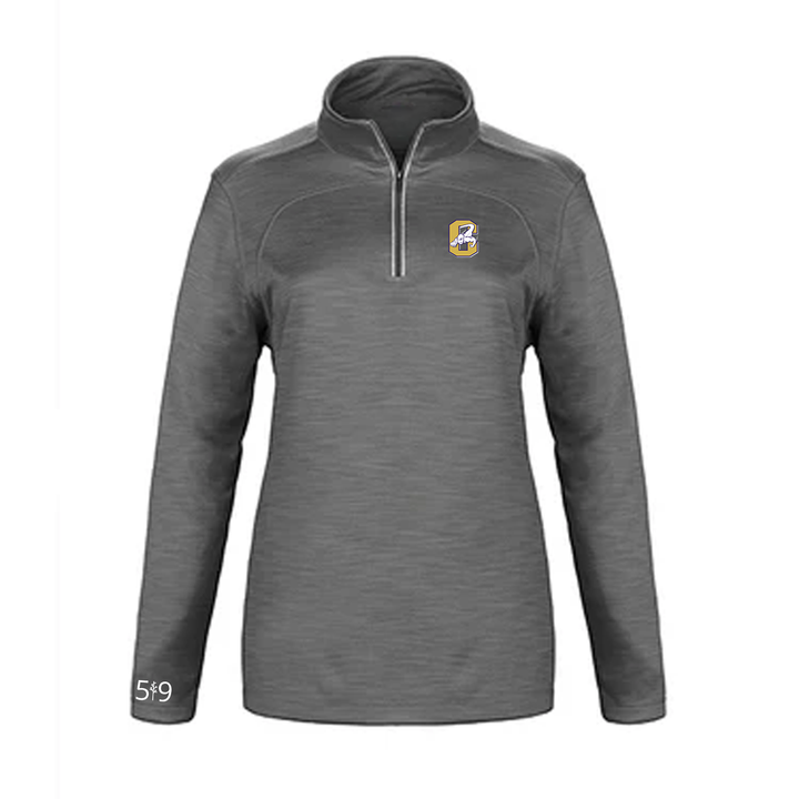CENTRAL EMBROIDERED PREMIUM ATHLETIC 1/4 ZIP (WOMENS)