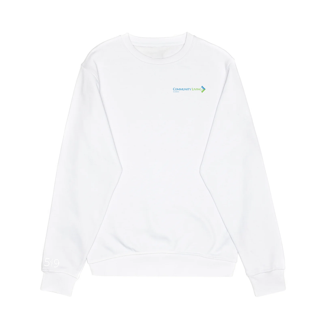 COMMUNITY LIVING LONDON EMBROIDERED CREW (UNISEX)