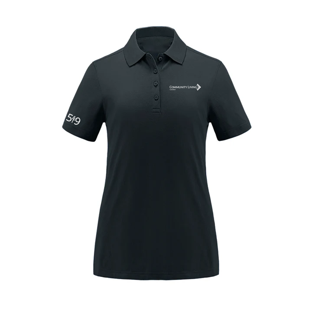 COMMUNITY LIVING LONDON EMBROIDERED PIQUE POLO (WOMENS)