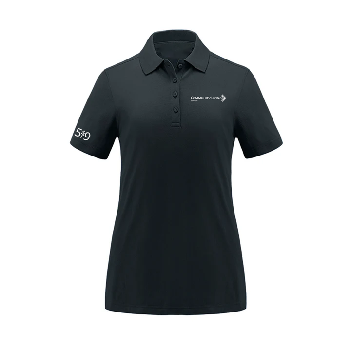 COMMUNITY LIVING LONDON EMBROIDERED PIQUE POLO (WOMENS)