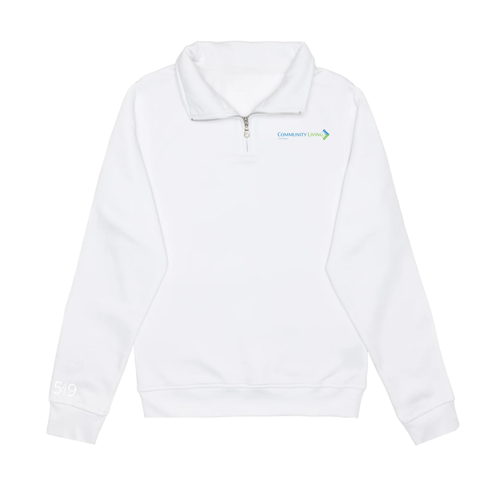 COMMUNITY LIVING LONDON EMBROIDERED 1/4 ZIP (UNISEX)