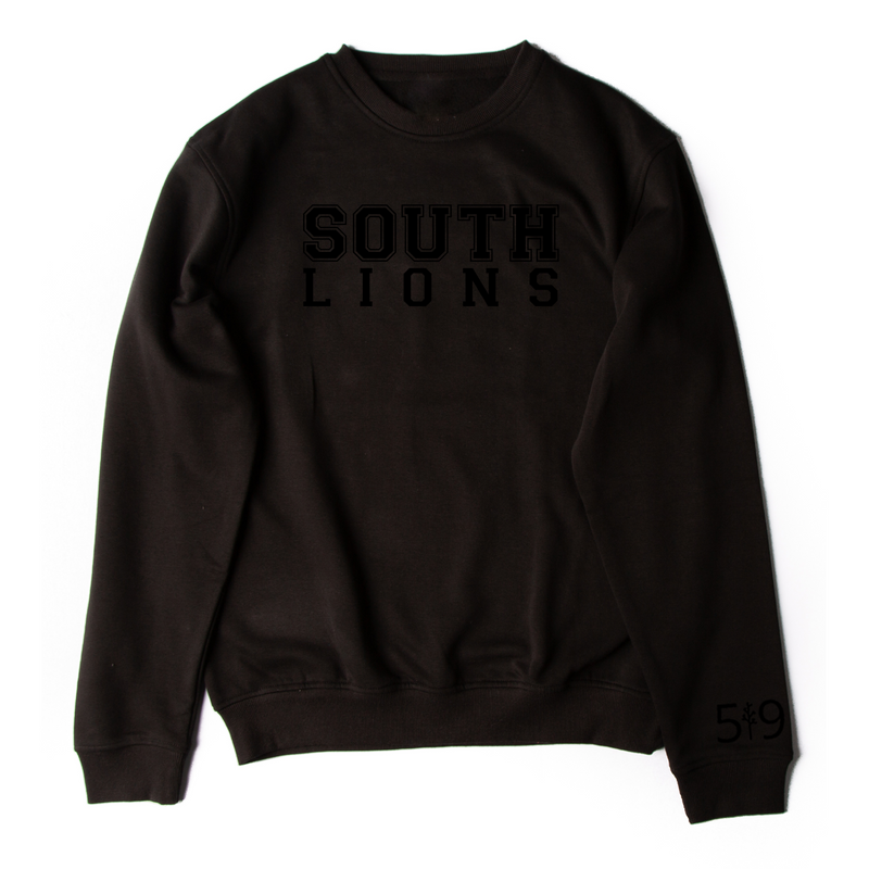 SOUTH LIONS BLACKOUT CREWNECK (UNISEX)