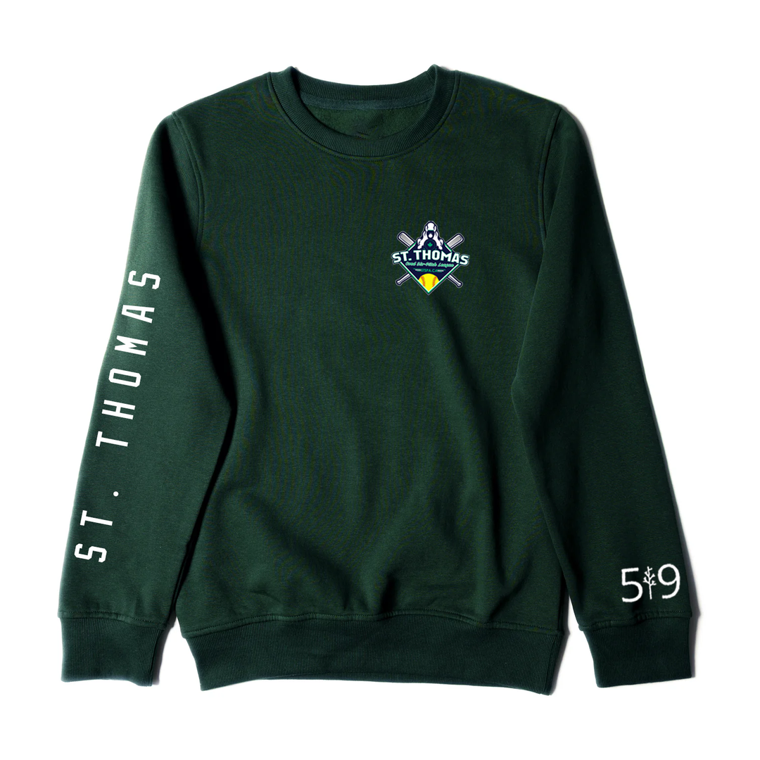 COED ST. THOMAS SLO PITCH CREWNECK (UNISEX)