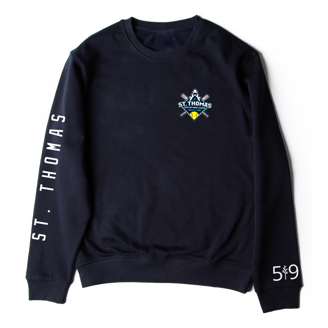 COED ST. THOMAS SLO PITCH CREWNECK (UNISEX)