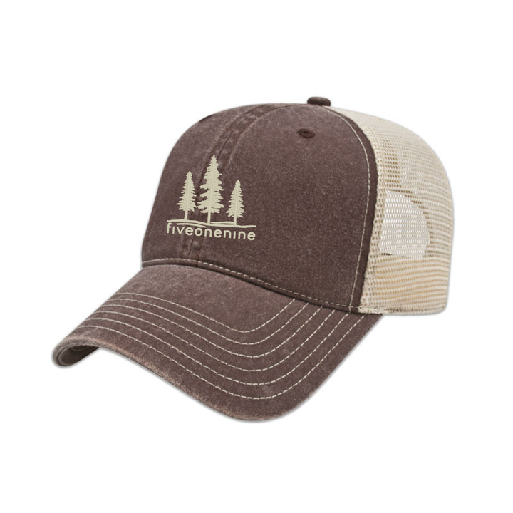 CANOPY EMBROIDERED VINTAGE TRUCKER CAP
