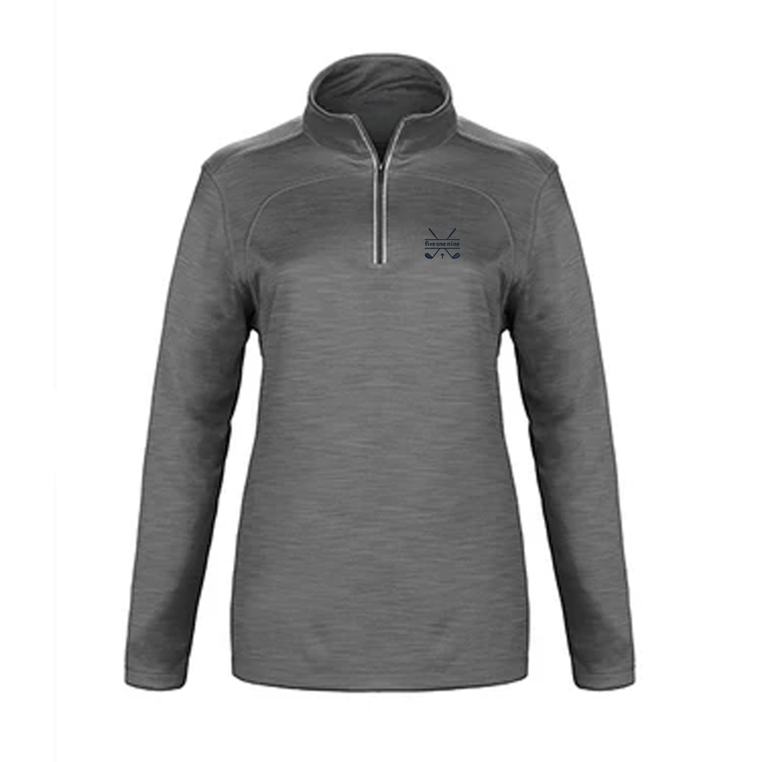 CLUB 519 EMBROIDERED PREMIUM ATHLETIC 1/4 ZIP (WOMENS)