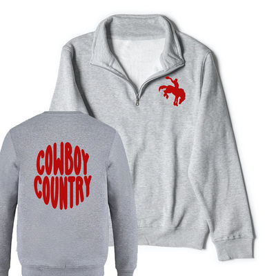 MEDWAY COWBOYS "COWBOY COUNTRY" 1/4 ZIP (UNISEX)