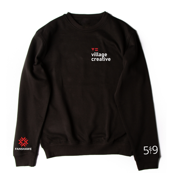 FANSHAWE VILLAGE CREATIVE EMBROIDERED CREW (UNISEX)
