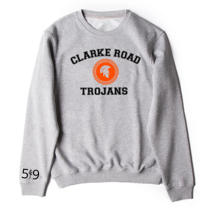 CLARKE ROAD TROJANS CREW (UNISEX)