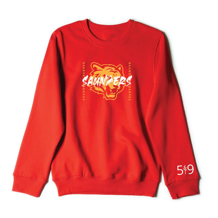 SAUNDERS BRUSHED CREW (UNISEX)