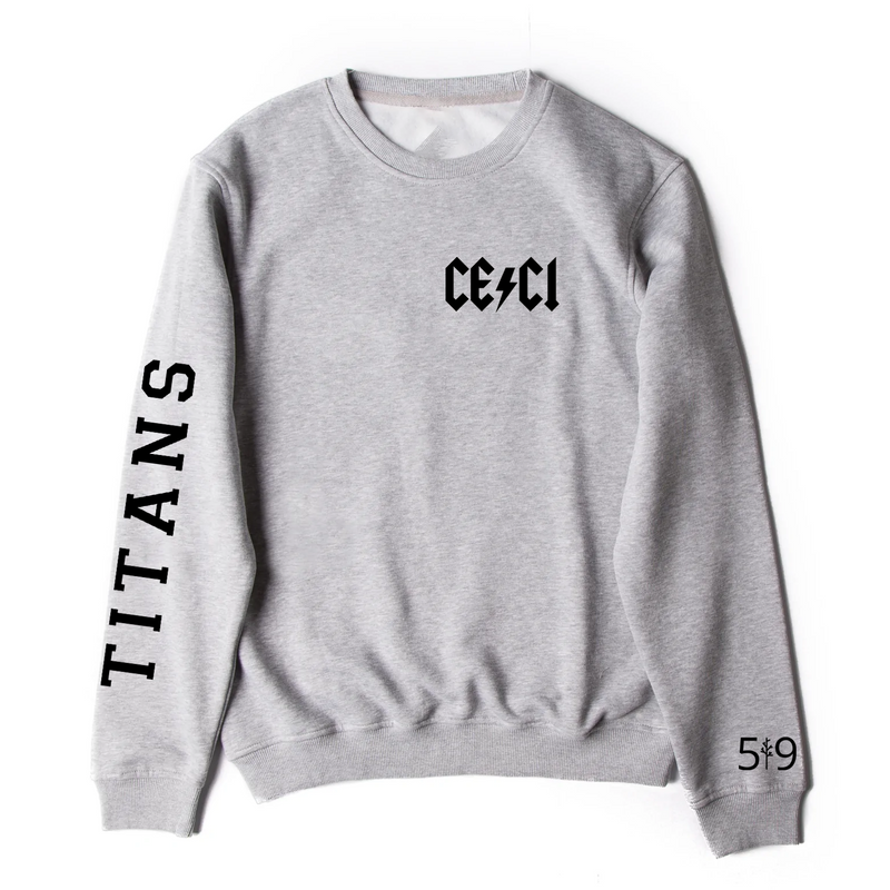 CENTRAL ELGIN SLEEVE LOGO CREW (UNISEX)