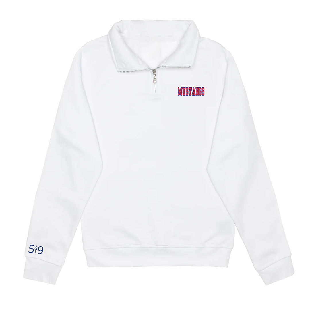 DELAWARE CENTRAL EMBROIDERD 1/4 ZIP (UNISEX)