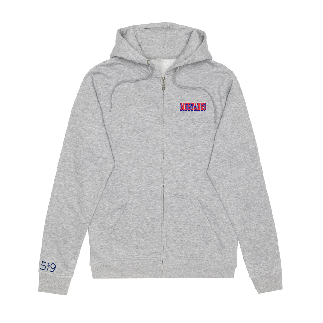 DELAWARE CENTRAL EMBROIDERED ZIP-UP (UNISEX)