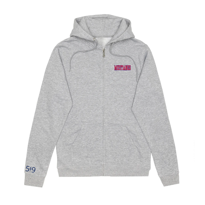 DELAWARE CENTRAL EMBROIDERED ZIP-UP (UNISEX)