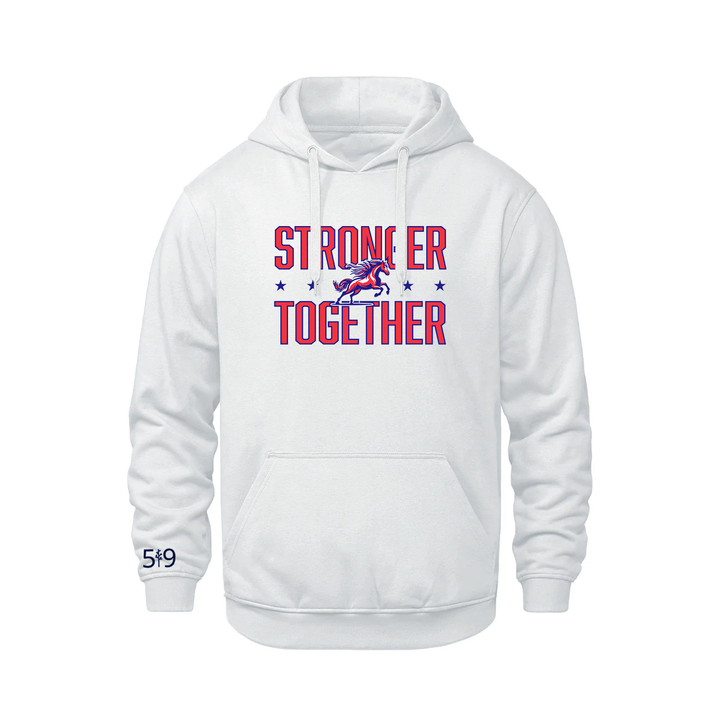 DELAWARE CENTRAL STRONGER TOGETHER HOODIE (UNSEX)