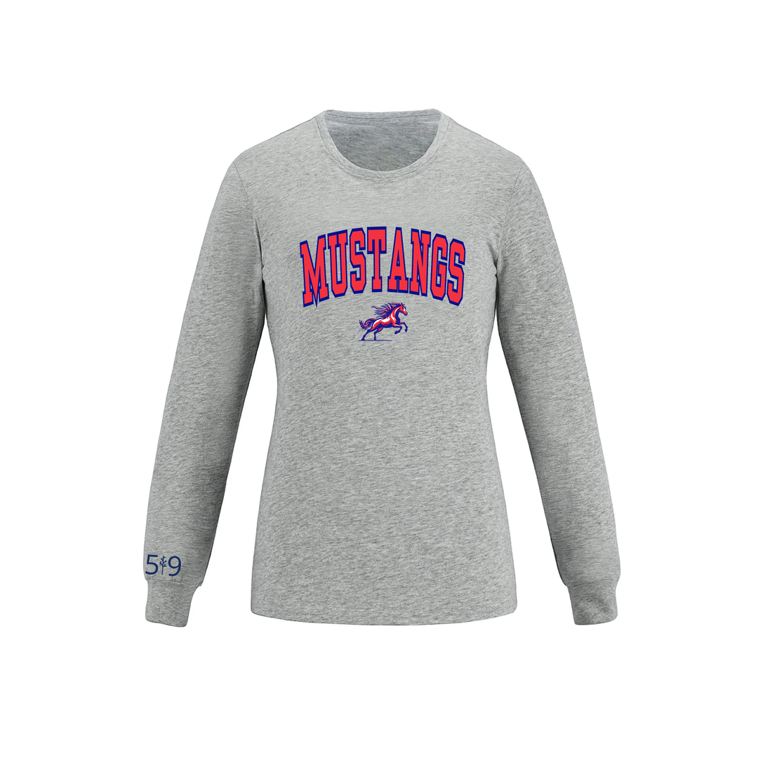 DELAWARE MUSTANGS VARSITY LONG SLEEVE (WOMENS)