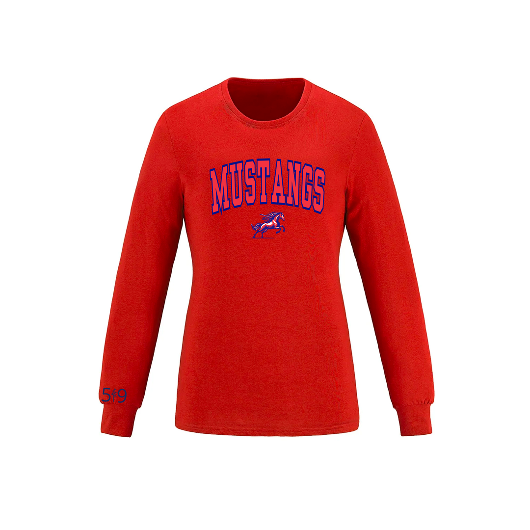 DELAWARE MUSTANGS VARSITY LONG SLEEVE (WOMENS)