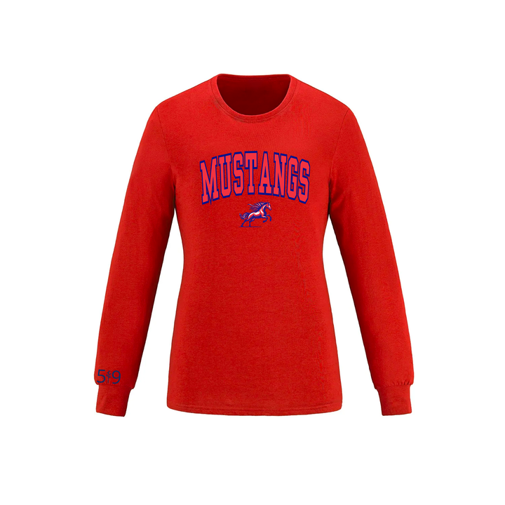 DELAWARE MUSTANGS VARSITY LONG SLEEVE (WOMENS)