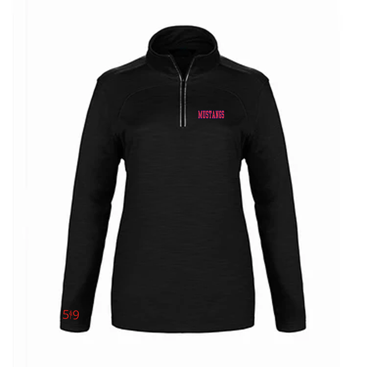 DELAWARE CENTRAL EMBROIDERED PREMIUM ATHLETIC 1/4 ZIP (WOMENS)