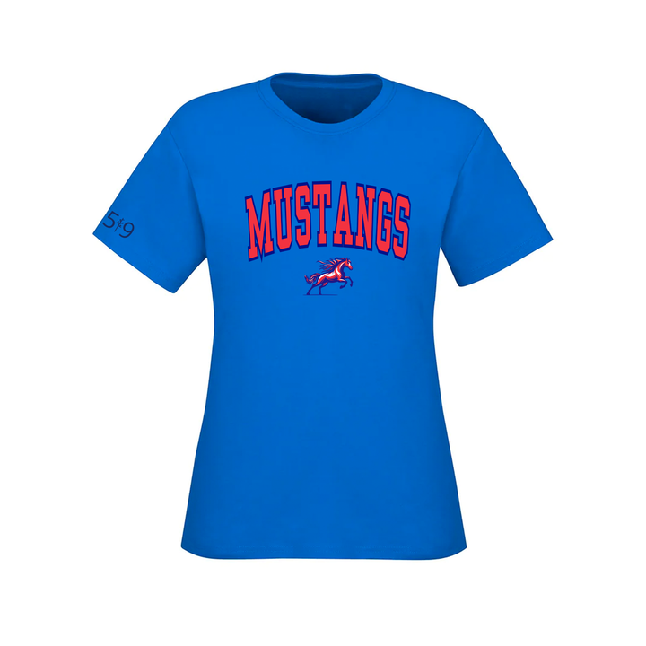 DELAWARE MUSTANGS VARSITY TEE (WOMENS)