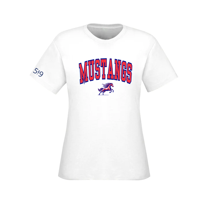DELAWARE MUSTANGS VARSITY TEE (WOMENS)