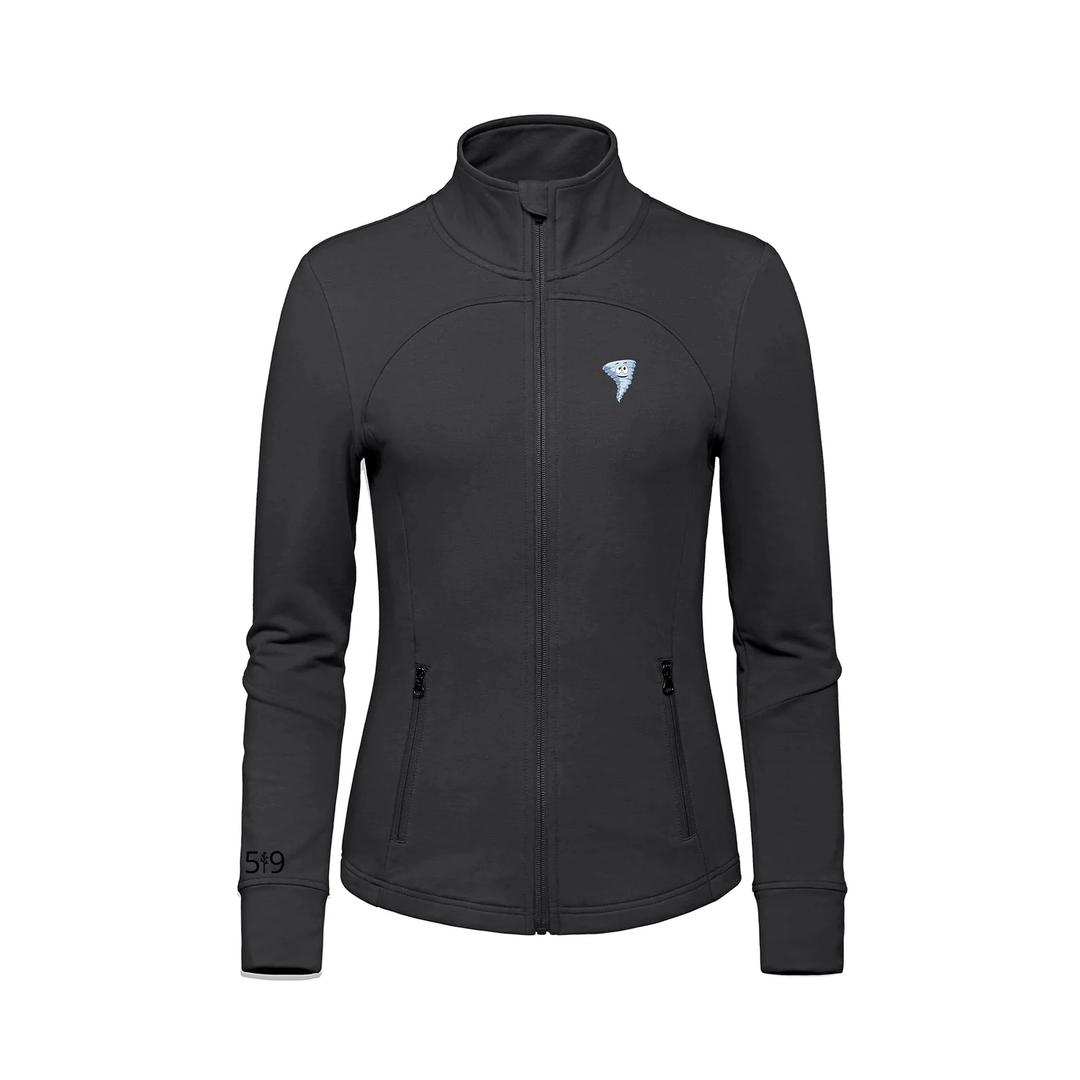 DUNWICH-DUTTON EMBROIDERED FRENCH TERRY ZIP-UP (WOMENS)