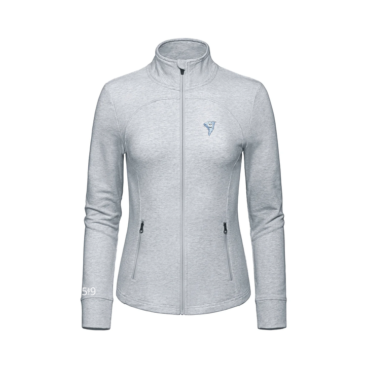 DUNWICH-DUTTON EMBROIDERED FRENCH TERRY ZIP-UP (WOMENS)