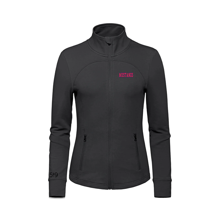 DELAWARE CENTRAL EMBROIDERED FRENCH TERRY ZIP-UP (WOMENS)