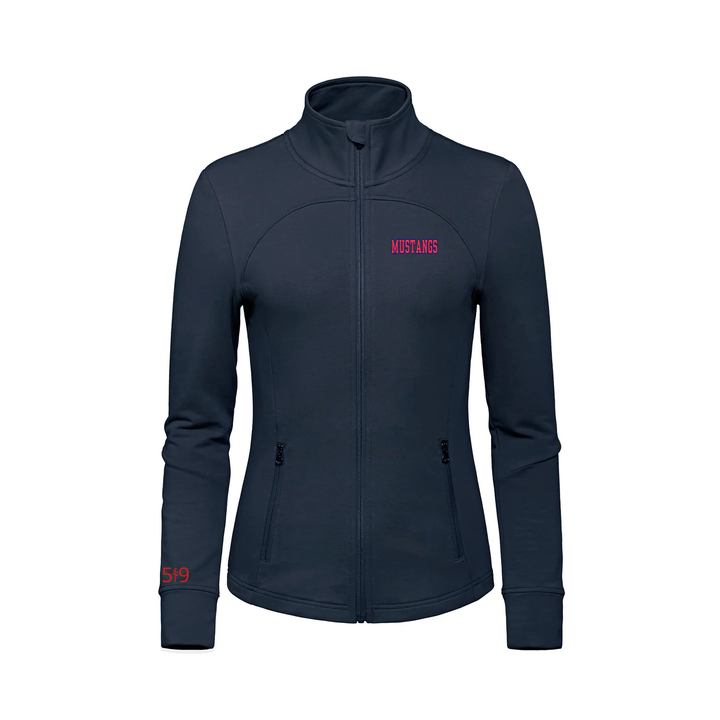 DELAWARE CENTRAL EMBROIDERED FRENCH TERRY ZIP-UP (WOMENS)