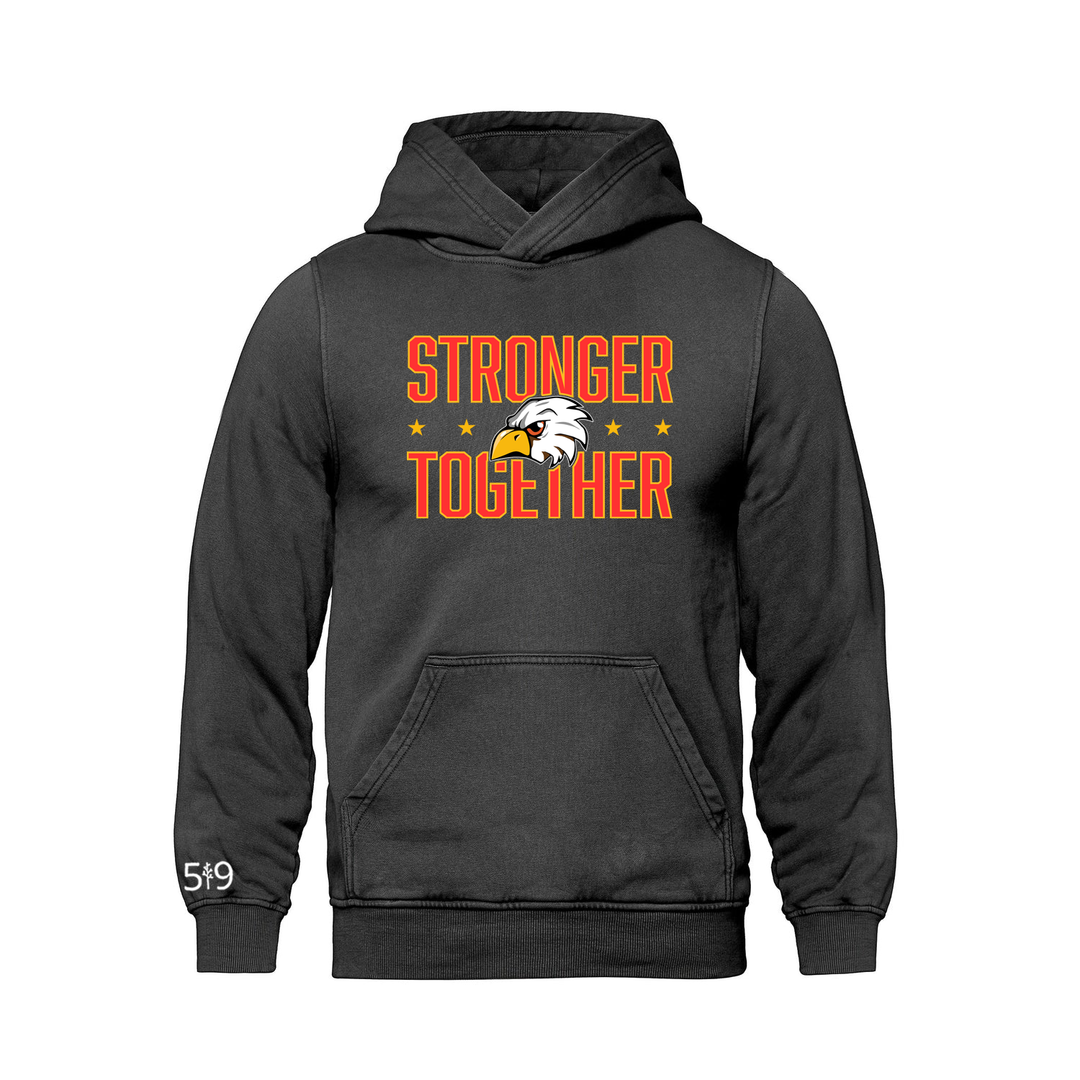 EKCOE CENTRAL STRONGER TOGETHER RETRO HOODIE (UNISEX)
