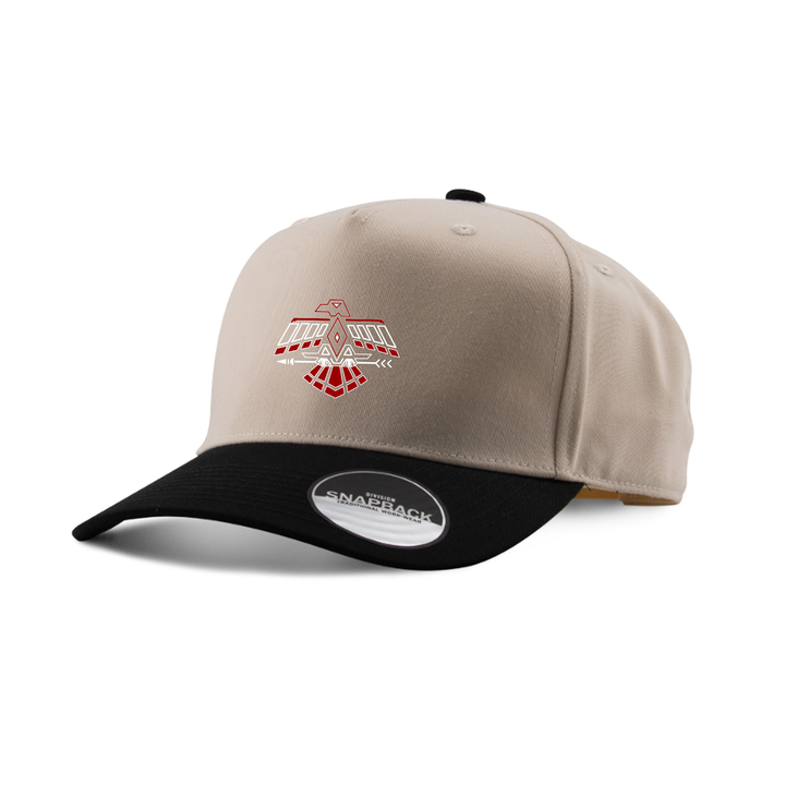 EMILY CARR EMBROIDERED TWO-TONE PANEL CAP