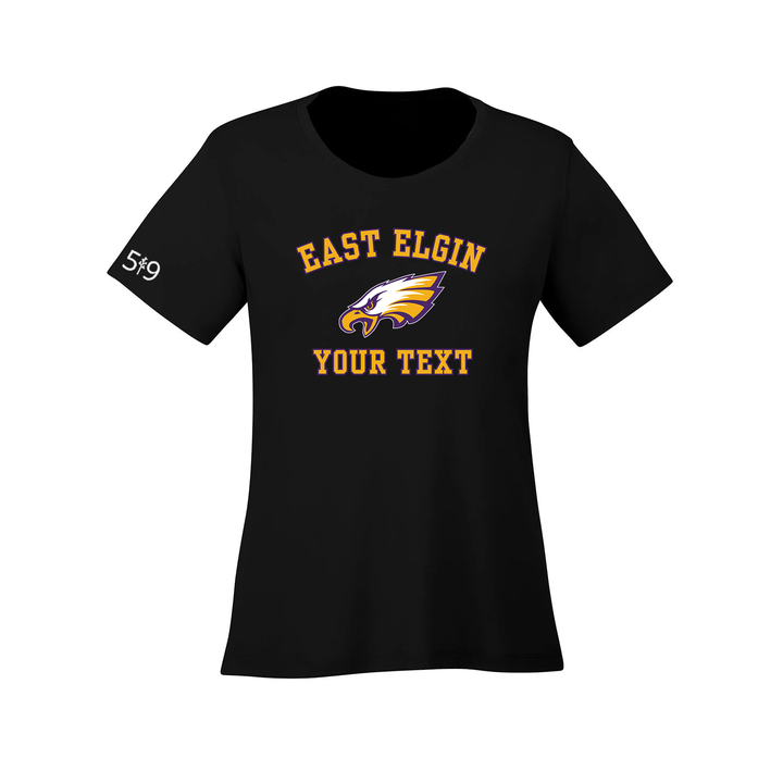 EAST ELGIN CUSTOMIZABLE ATHLETIC TEE (WOMENS)
