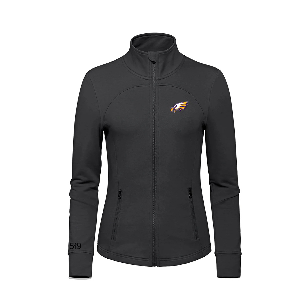 EAST ELGIN EMBROIDERED FRENCH TERRY ZIP-UP (WOMENS)
