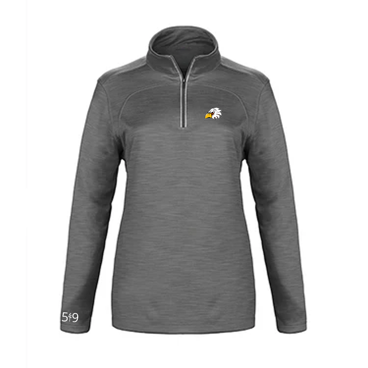 EKCOE CENTRAL EMBROIDERED PREMIUM ATHLETIC 1/4 ZIP (WOMENS)