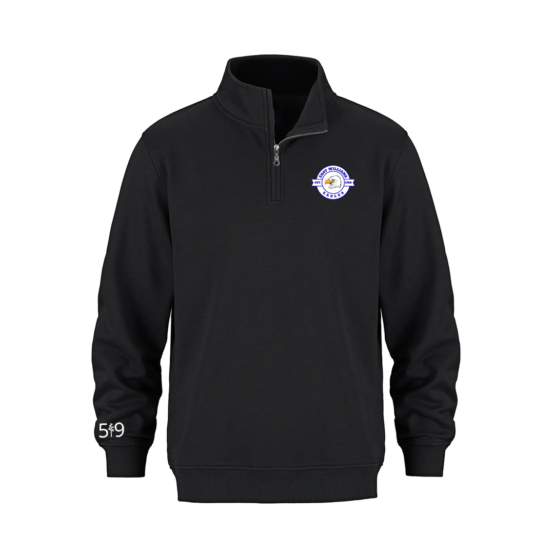 EAST WILLIAMS EMBLEM 1/4 ZIP (YOUTH)