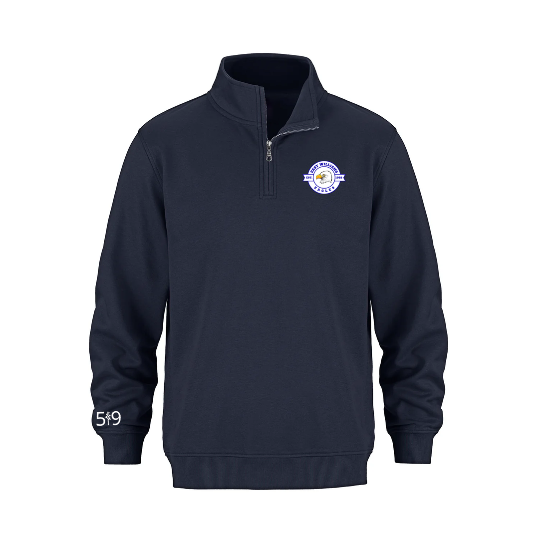 EAST WILLIAMS EMBLEM 1/4 ZIP (YOUTH)
