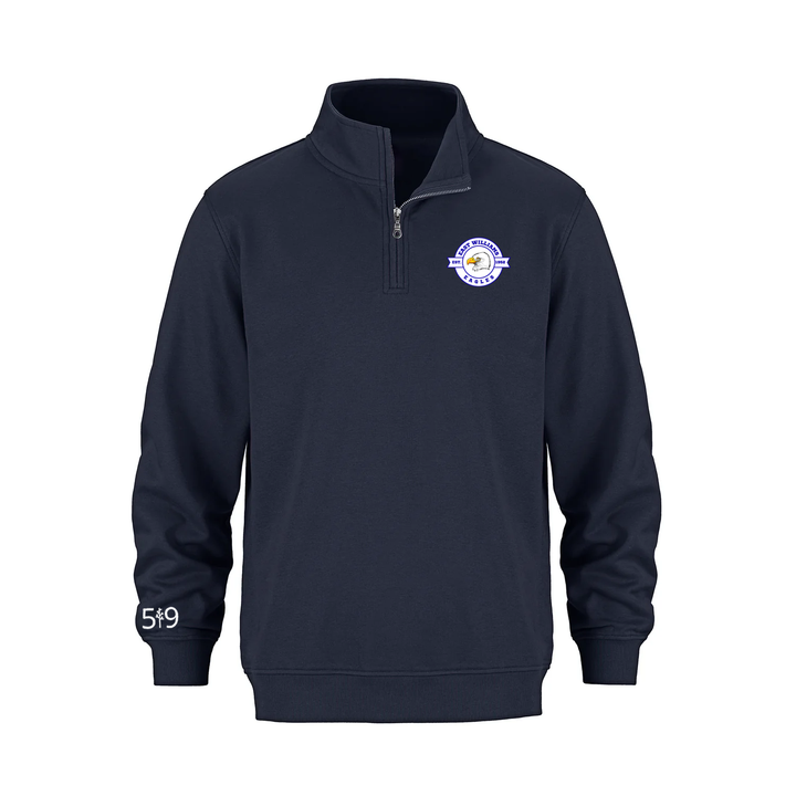 EAST WILLIAMS EMBLEM 1/4 ZIP (YOUTH)
