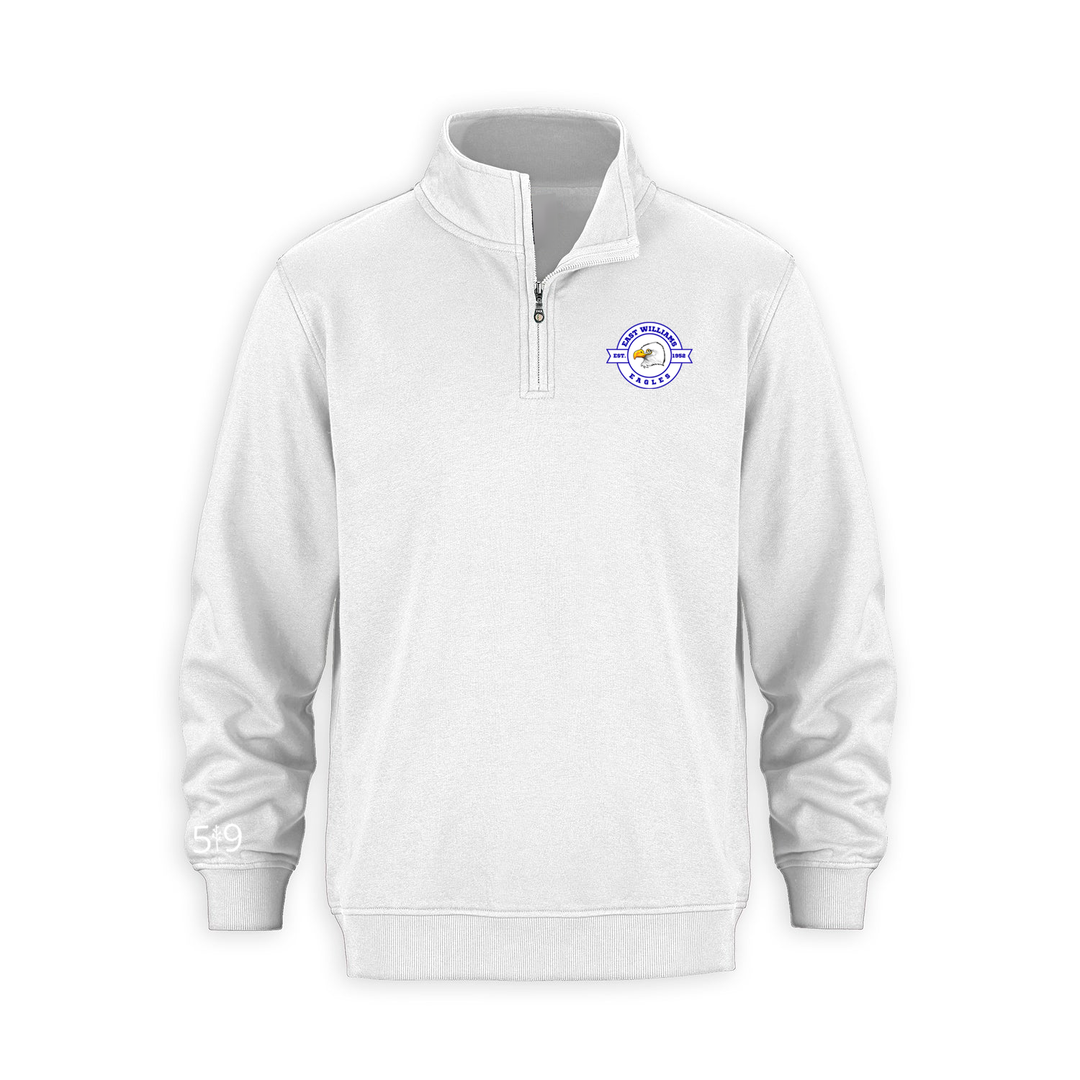 EAST WILLIAMS EMBLEM 1/4 ZIP (UNISEX)