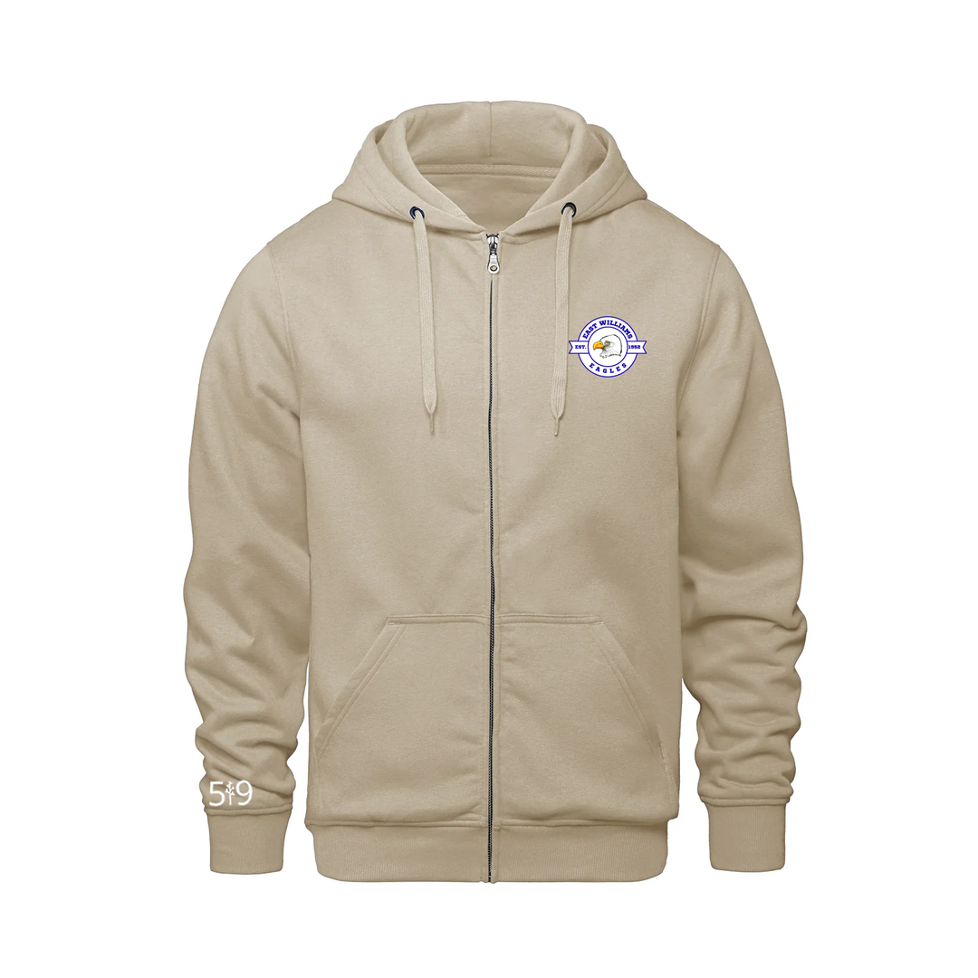 EAST WILLIAMS EMBLEM ZIP-UP HOODIE (UNISEX)